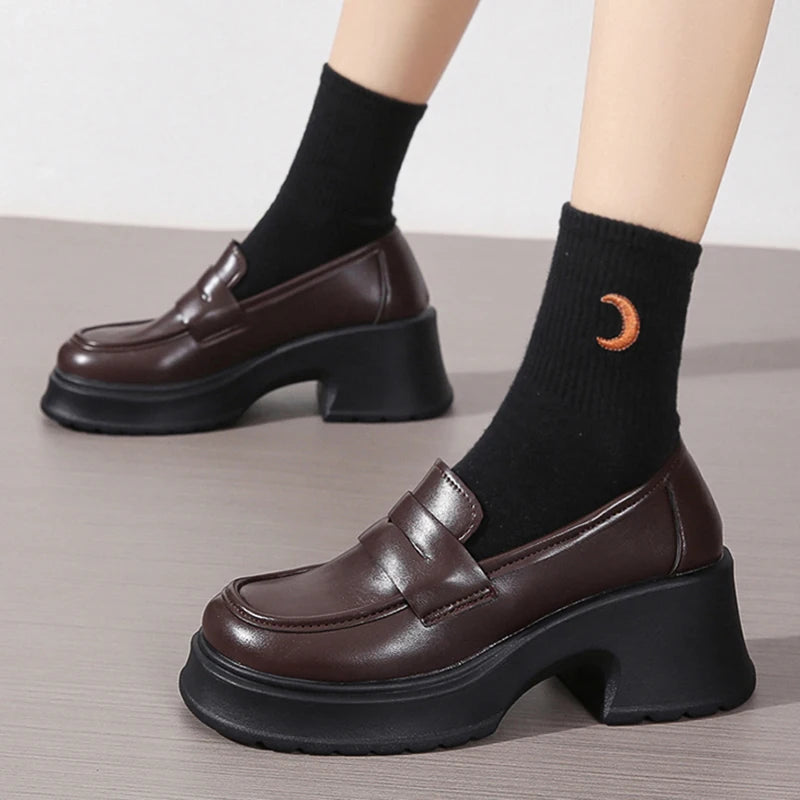 SCARLETT | WOMEN'S PLATFORM MARY JANE LOAFERS