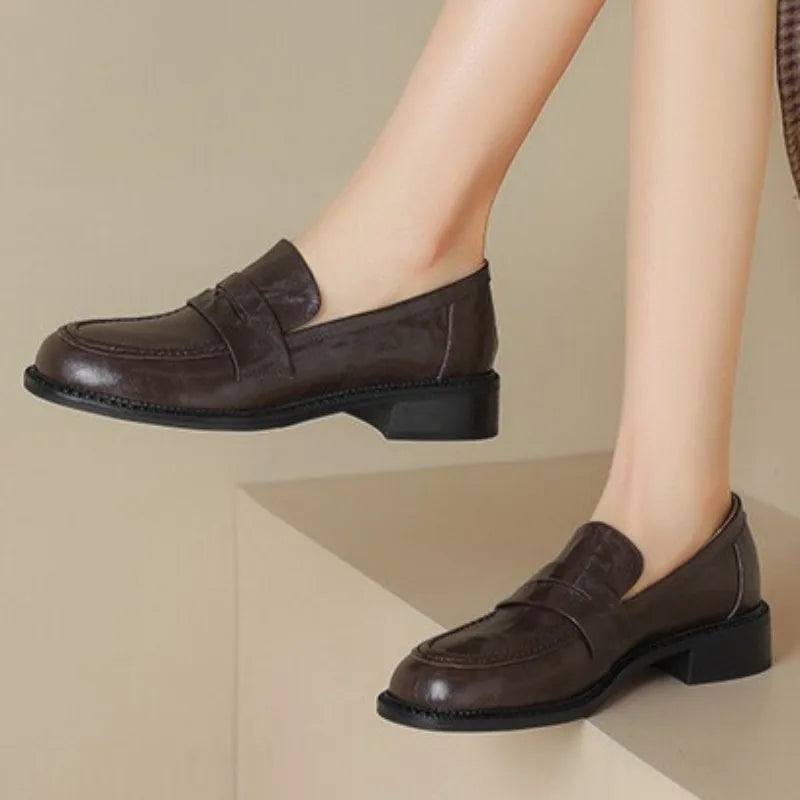 Isabella | Retro British Style Loafers