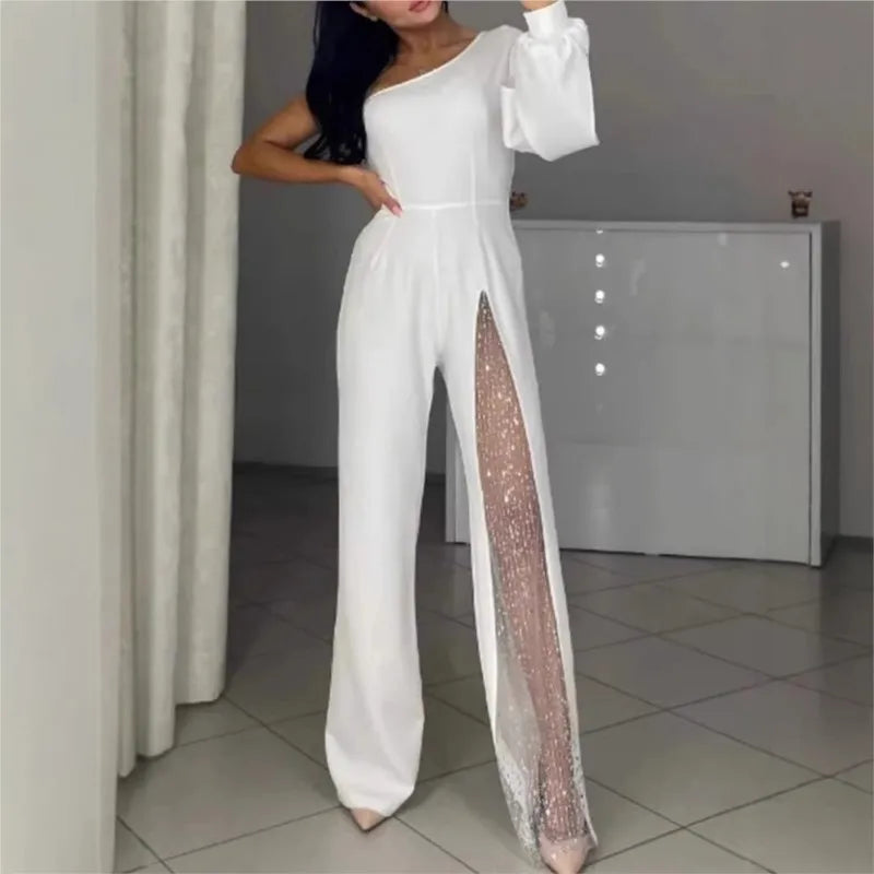 MADDISON | ONE-SHOULDER WIDE-LEG JUMPSUIT