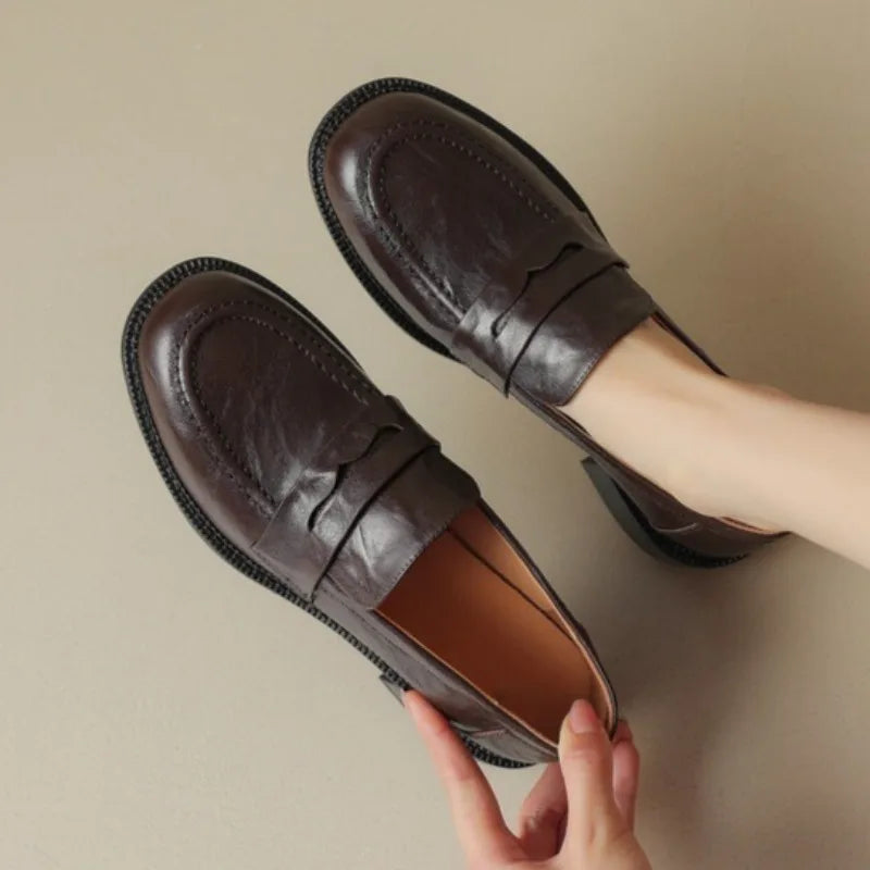 Isabella | Retro British Style Loafers