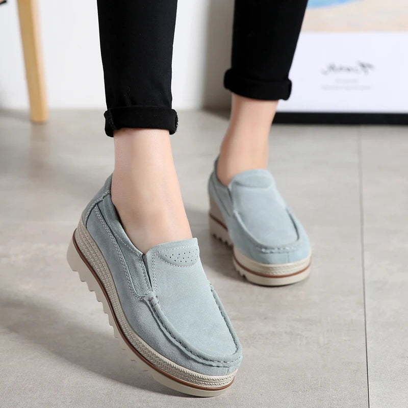 LILLY | WOMEN'S CHUNKY PLATFORM CASUAL LOAFERS