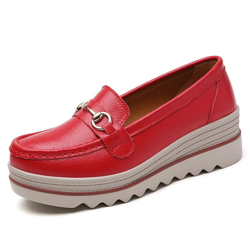 RUBY | WOMEN'S SUEDE PLATFORM SLIP-ON LOAFERS