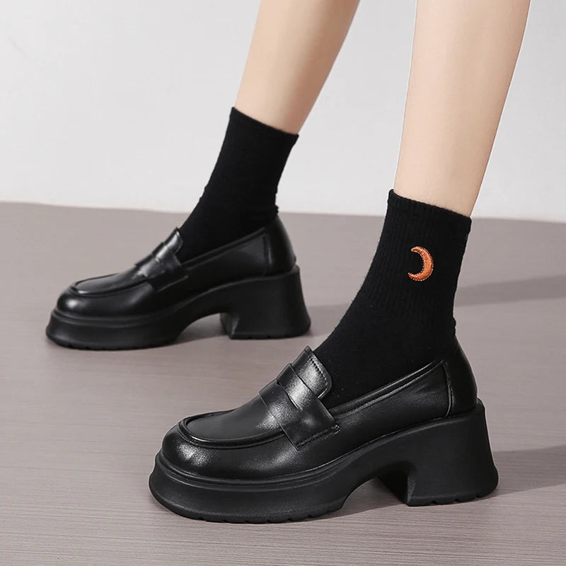 SCARLETT | WOMEN'S PLATFORM MARY JANE LOAFERS