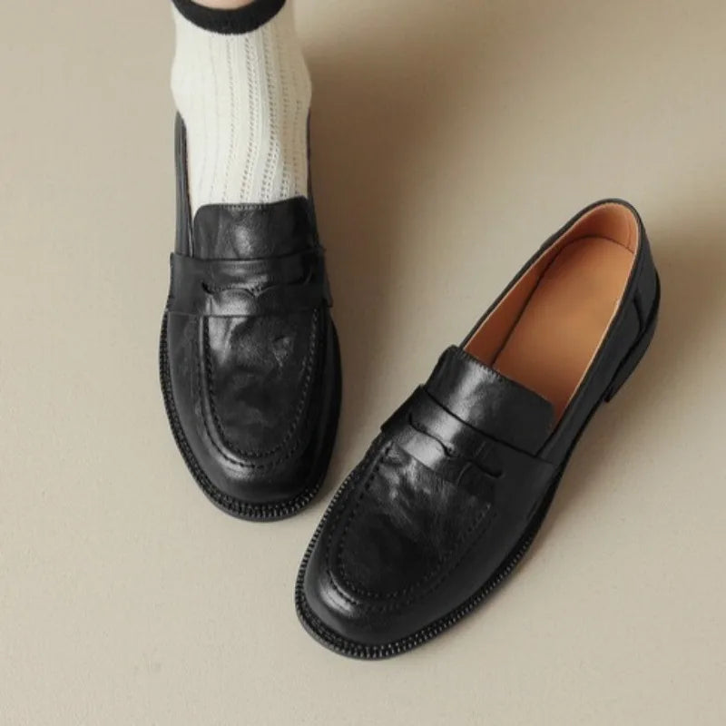 Isabella | Retro British Style Loafers