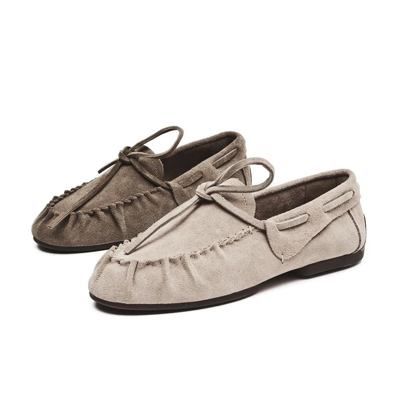 NANCY | WOMEN'S VINTAGE GENUINE LEATHER SLIP-ON LOAFERS