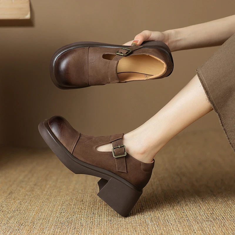 Amelie | Retro Mary Jane Heels