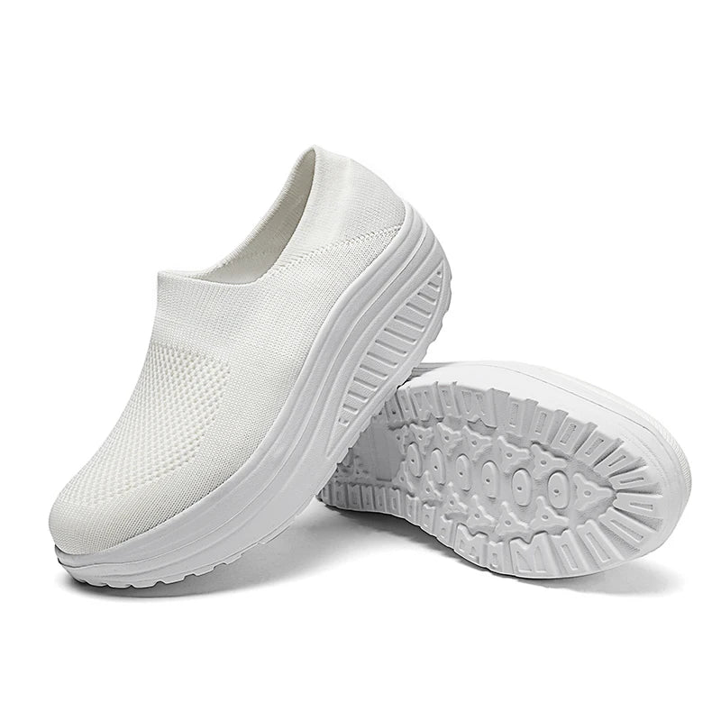 OLIVE | WOMEN'S PLATFORM CASUAL TRAINERS