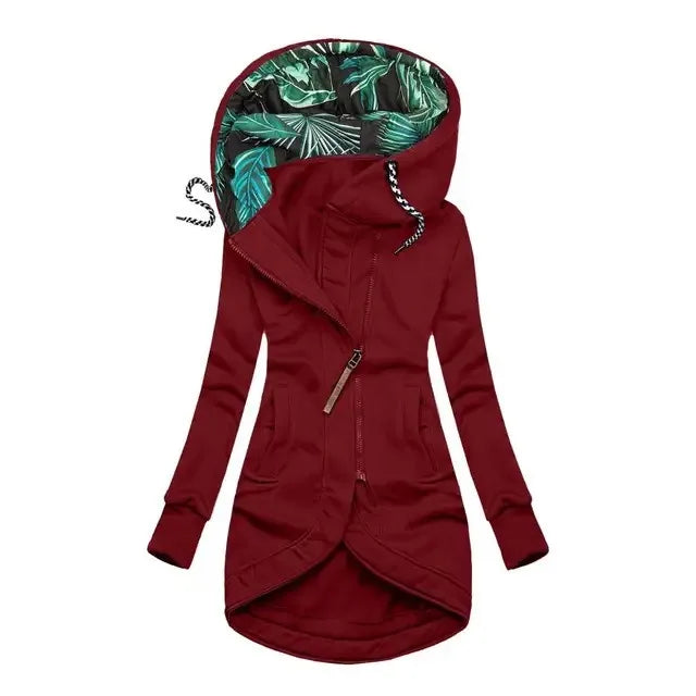 Lauren | Long-Sleeve Hooded Zip Jacket