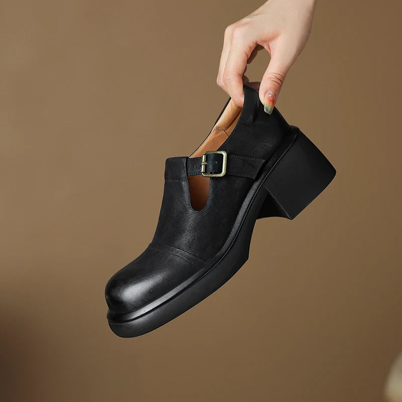 Amelie | Retro Mary Jane Heels