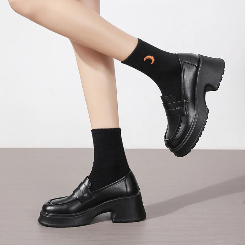 SCARLETT | WOMEN'S PLATFORM MARY JANE LOAFERS