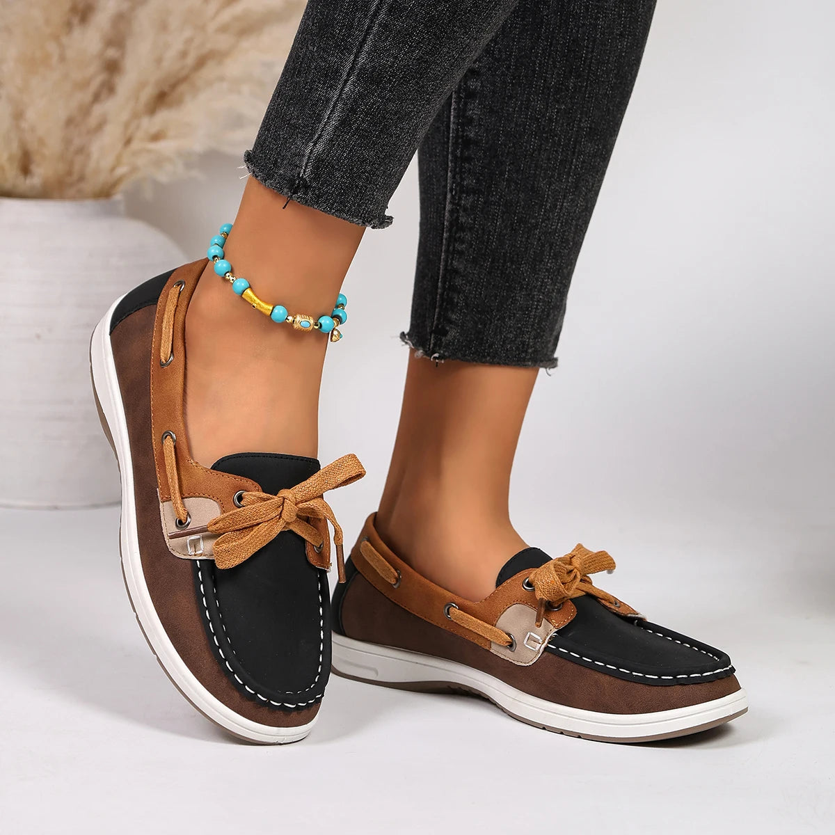 GRACIE | WOMEN'S PATCHWORK SUEDE LOAFERS