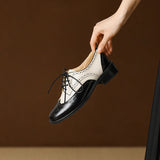 HALLIE | GENUINE LEATHER OXFORD BROGUES