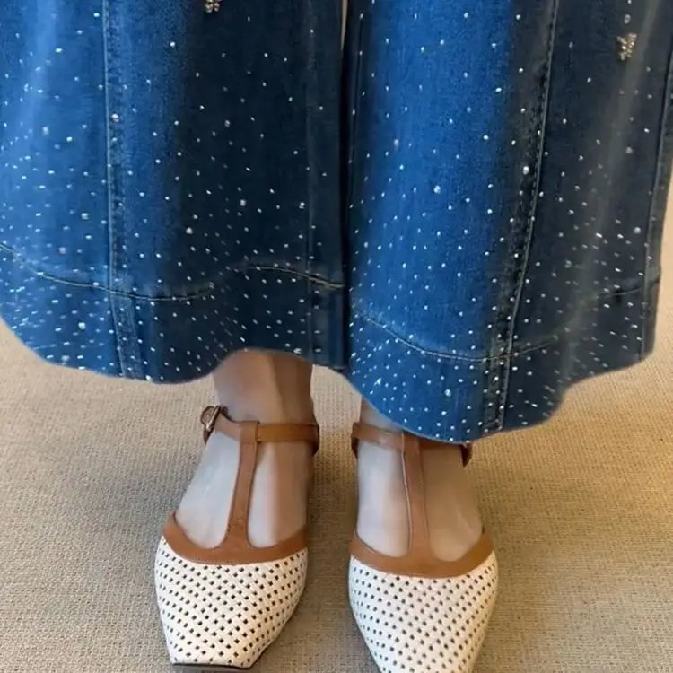 MARINA | ELEGANT MID-HEEL SLINGBACK SHOES