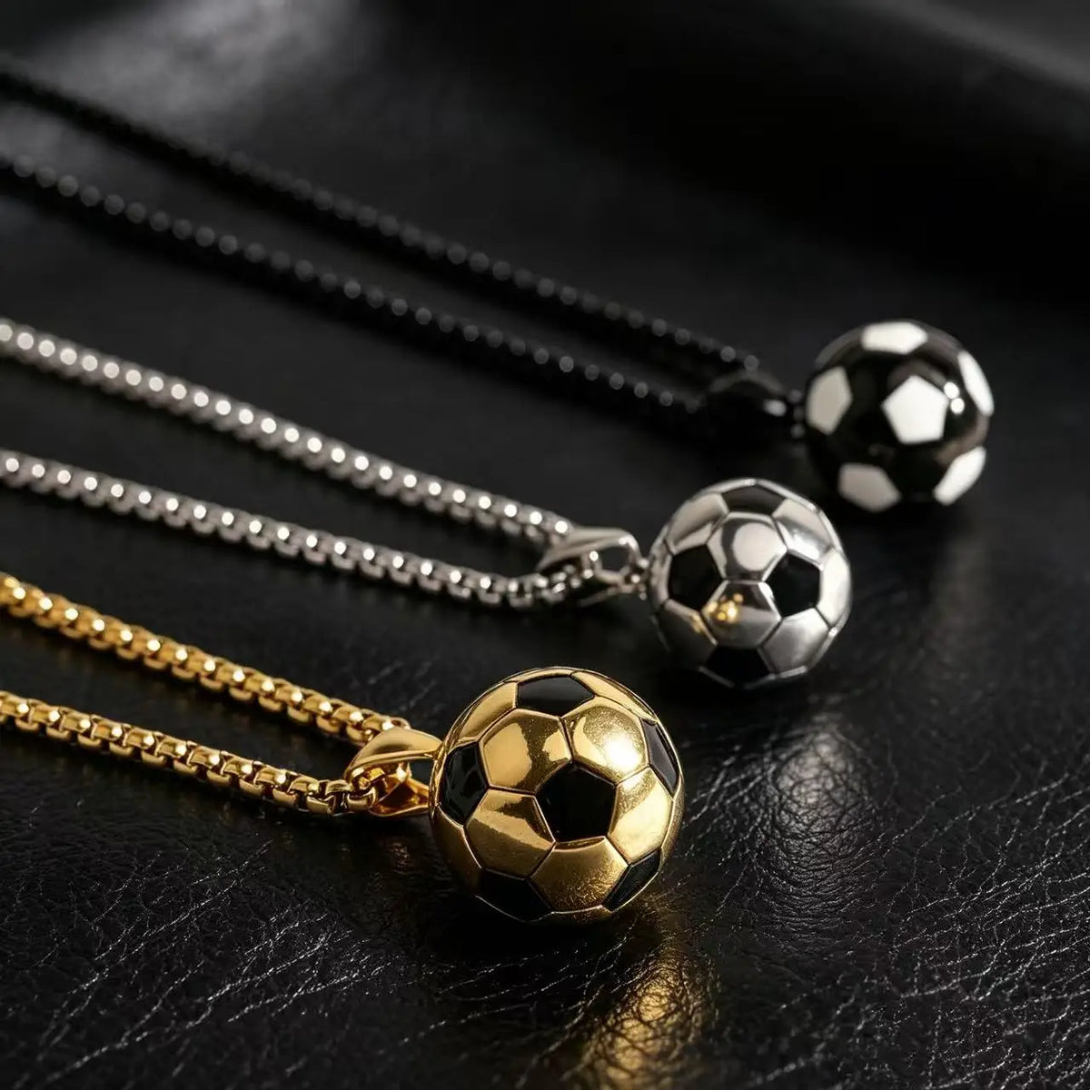 JAKE | FOOTBALL PENDANT NECKLACE