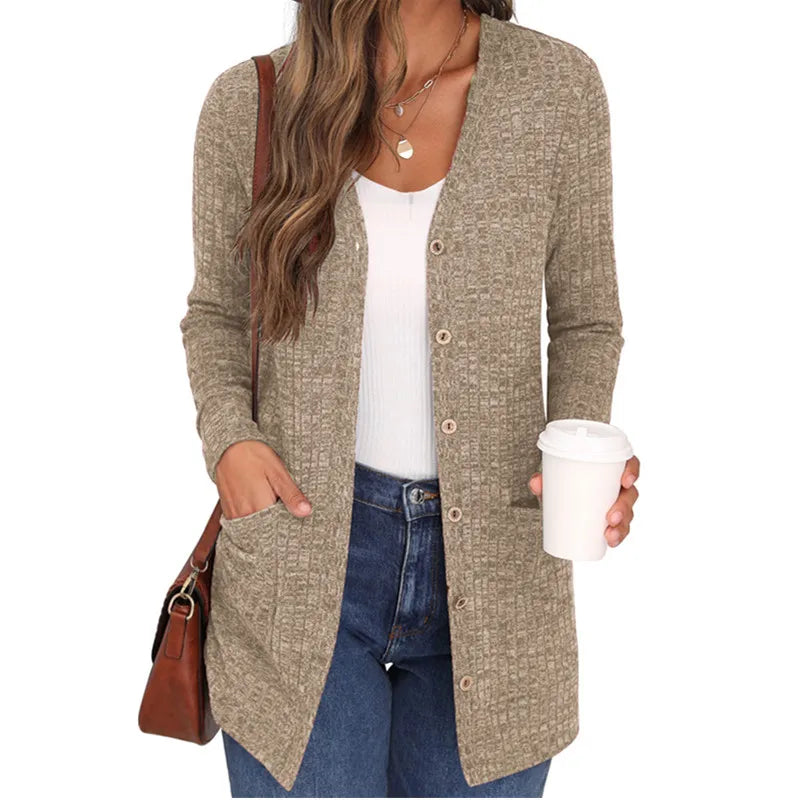 Gabriella | Women's Relaxed Button-Up Pocket Cardigan