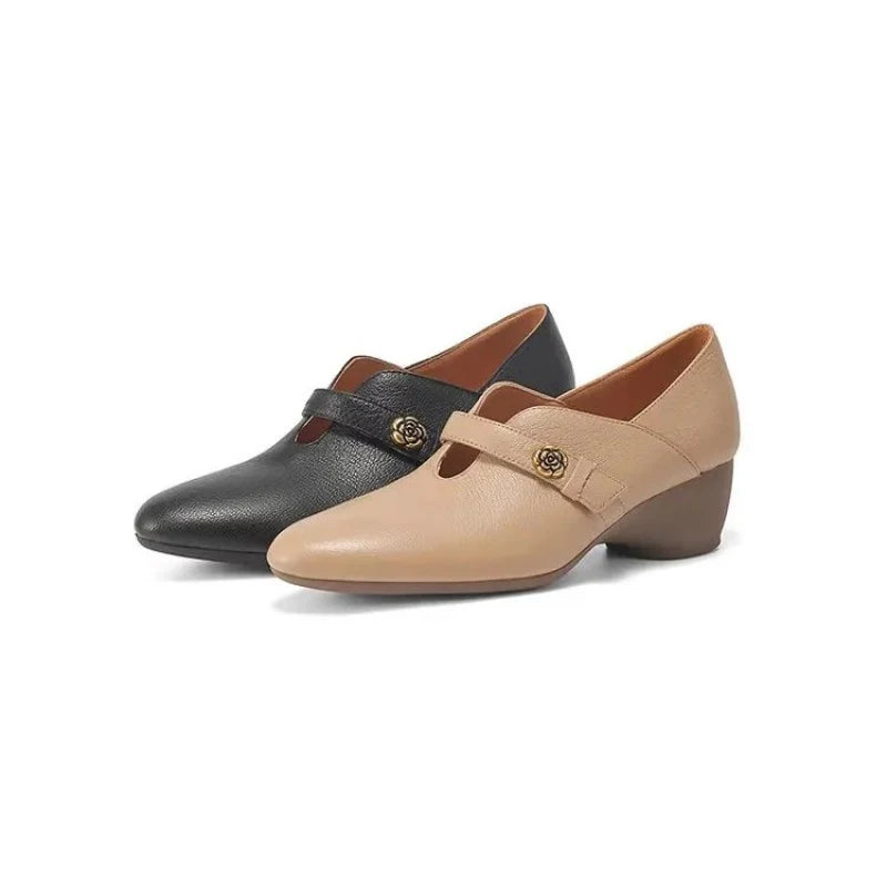 BELLA | GENUINE LEATHER T-STRAP MARY JANE SHOES