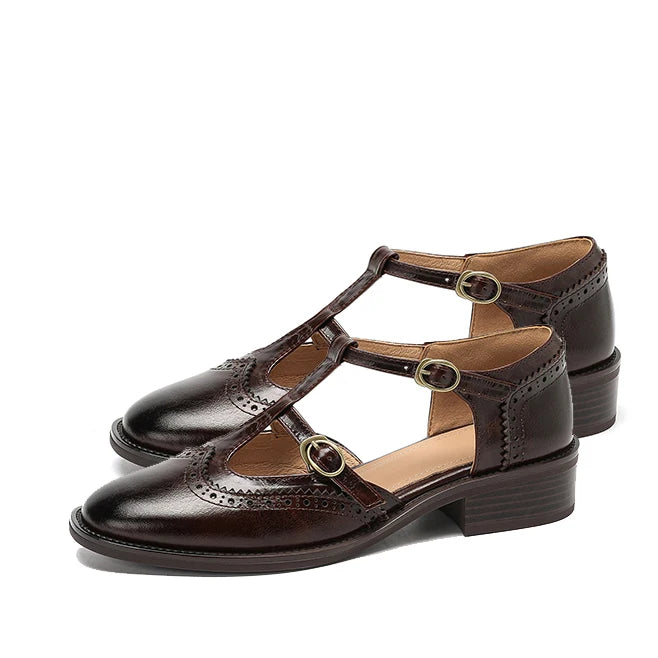 Margot | Retro Chunky Heel Mary Jane Shoes