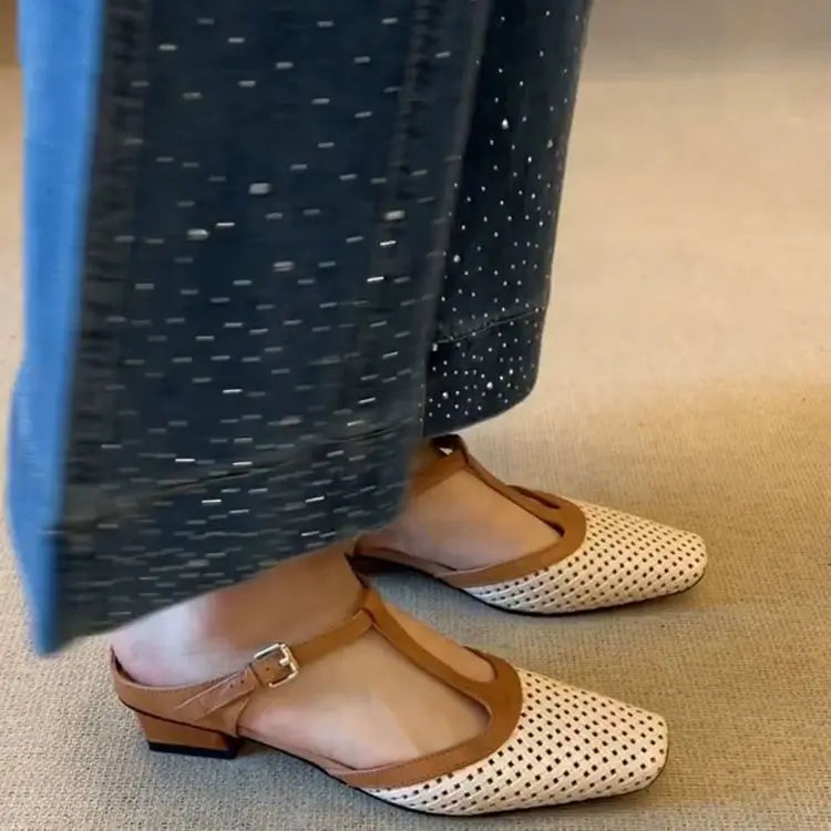 MARINA | ELEGANT MID-HEEL SLINGBACK SHOES