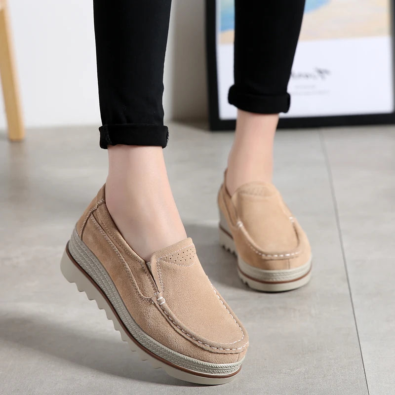 LILLY | WOMEN'S CHUNKY PLATFORM CASUAL LOAFERS