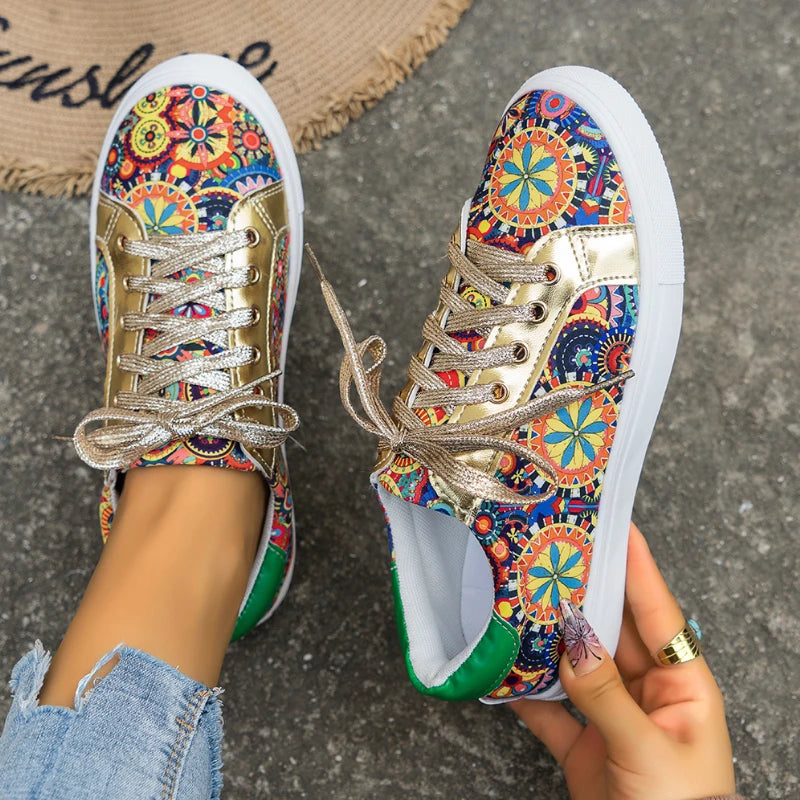 Iris | Printed Low-Cut Sneakers