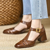 LYRA | CLASSIC LEATHER HIGH-HEEL SANDALS