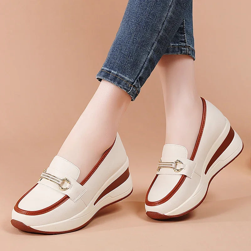 WINNIE | WOMEN'S PU LEATHER PLATFORM LOAFERS