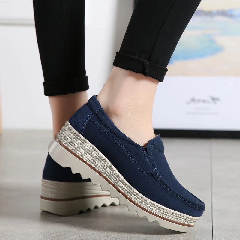 LILLY | WOMEN'S CHUNKY PLATFORM CASUAL LOAFERS
