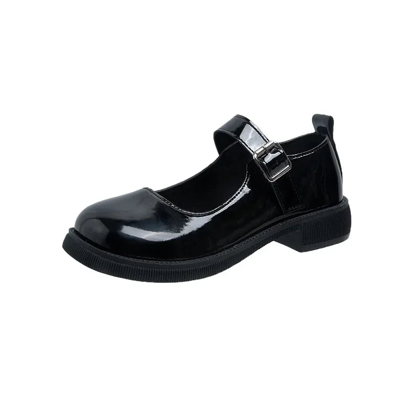 ZARA | WOMEN'S LOW-HEEL ROUND-TOE MARY JANE SHOES