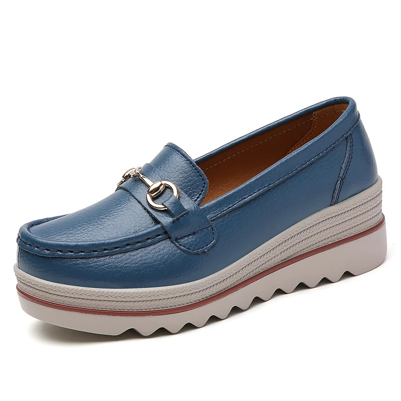 RUBY | WOMEN'S SUEDE PLATFORM SLIP-ON LOAFERS