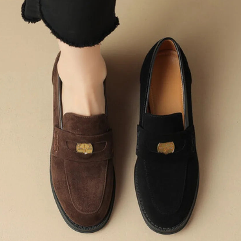 DAISY | ELEGANT NUDE TASSEL LOAFERS