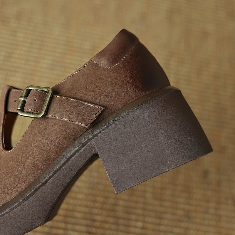 Amelie | Retro Mary Jane Heels