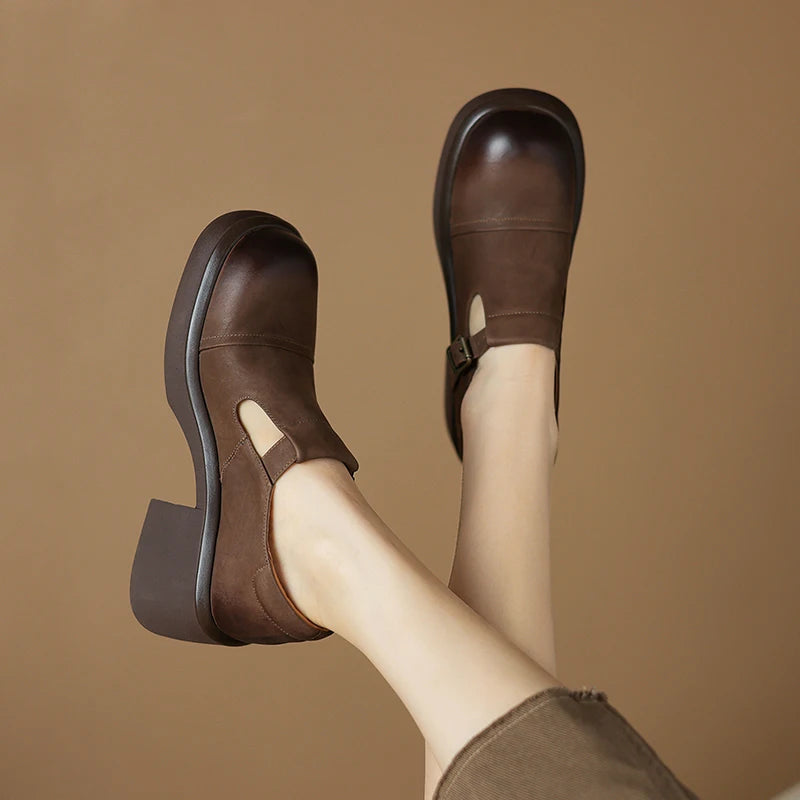 Amelie | Retro Mary Jane Heels