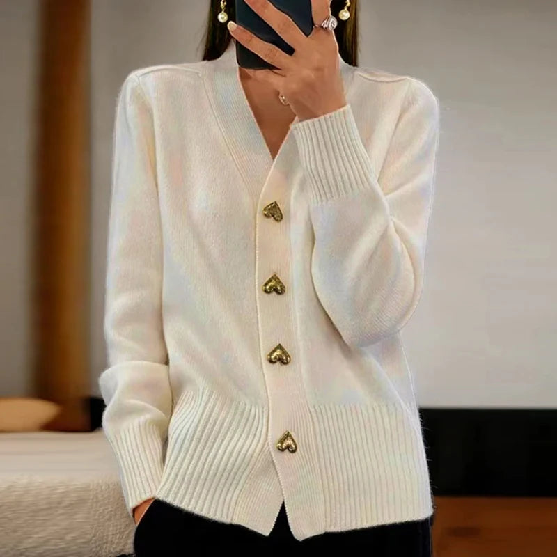 Esme | V-Neck Button Knit Cardigan