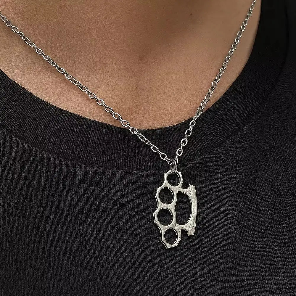 RYAN | KNUCKLE DUSTER PENDANT NECKLACE