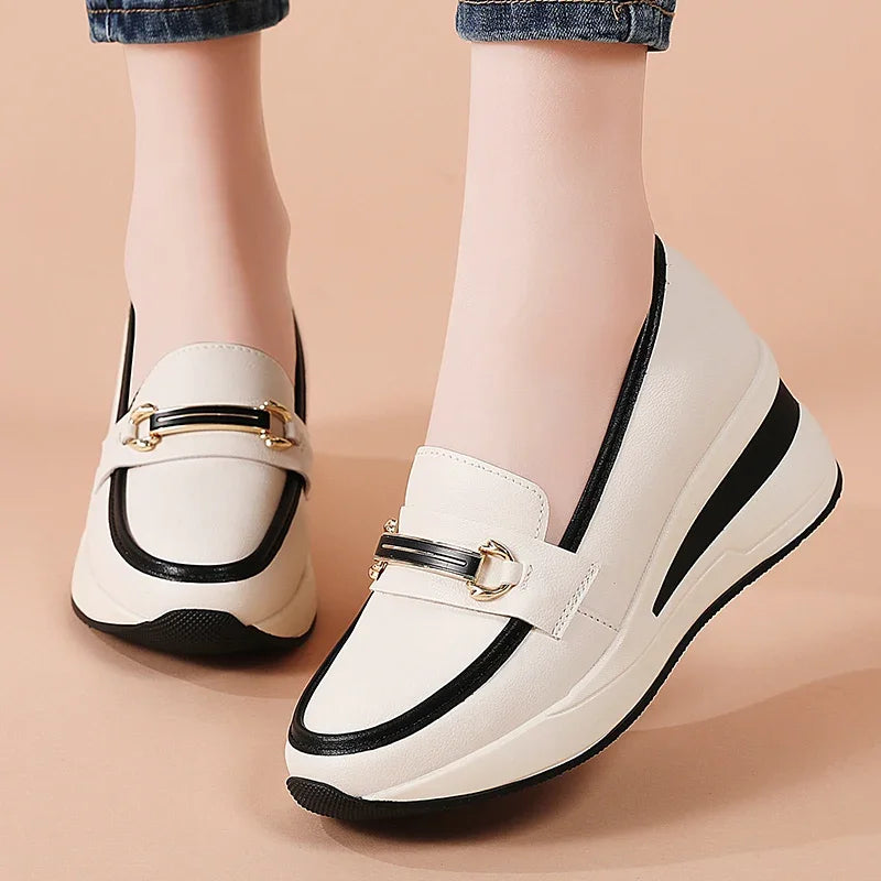 WINNIE | WOMEN'S PU LEATHER PLATFORM LOAFERS