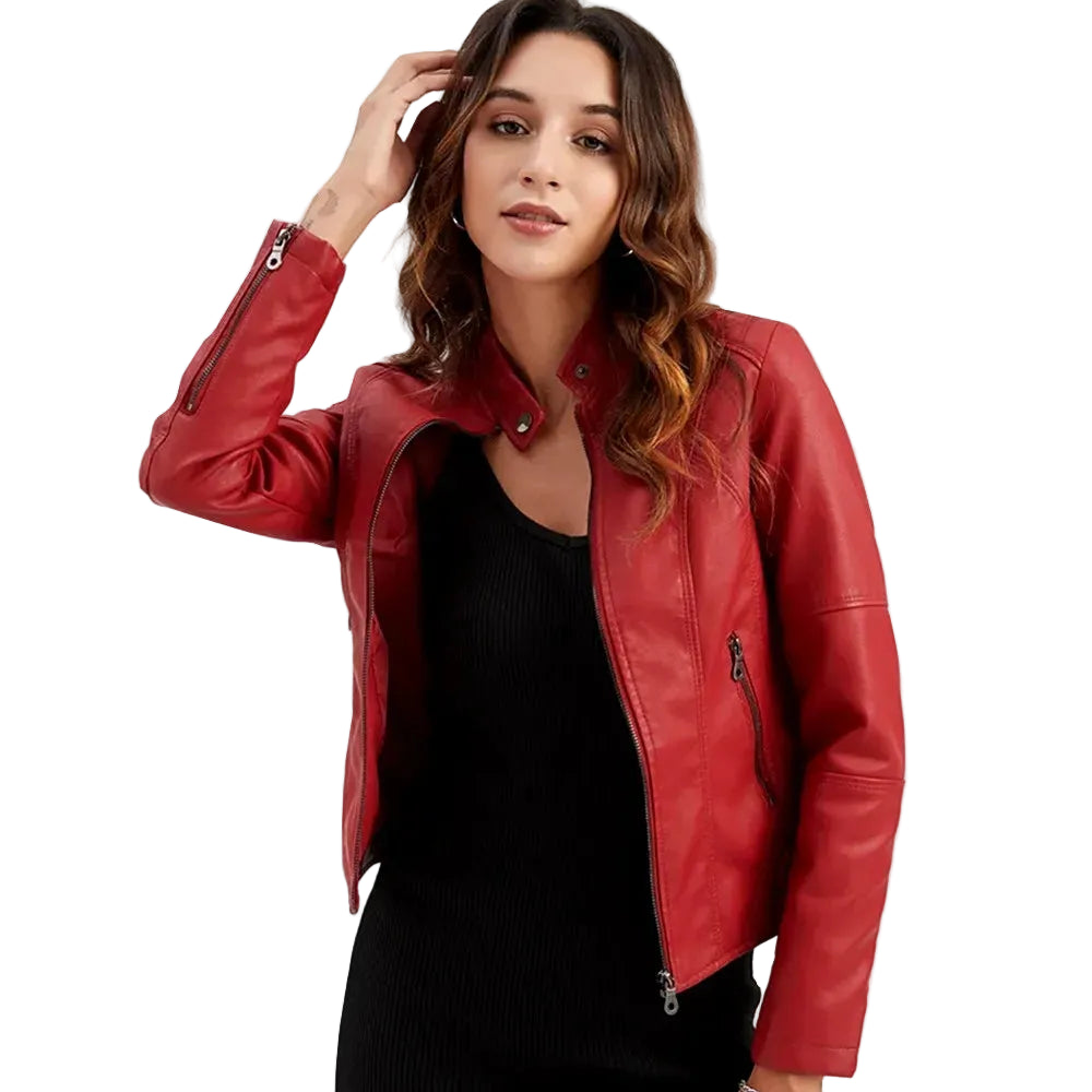 Keira | Women's PU Moto Jacket