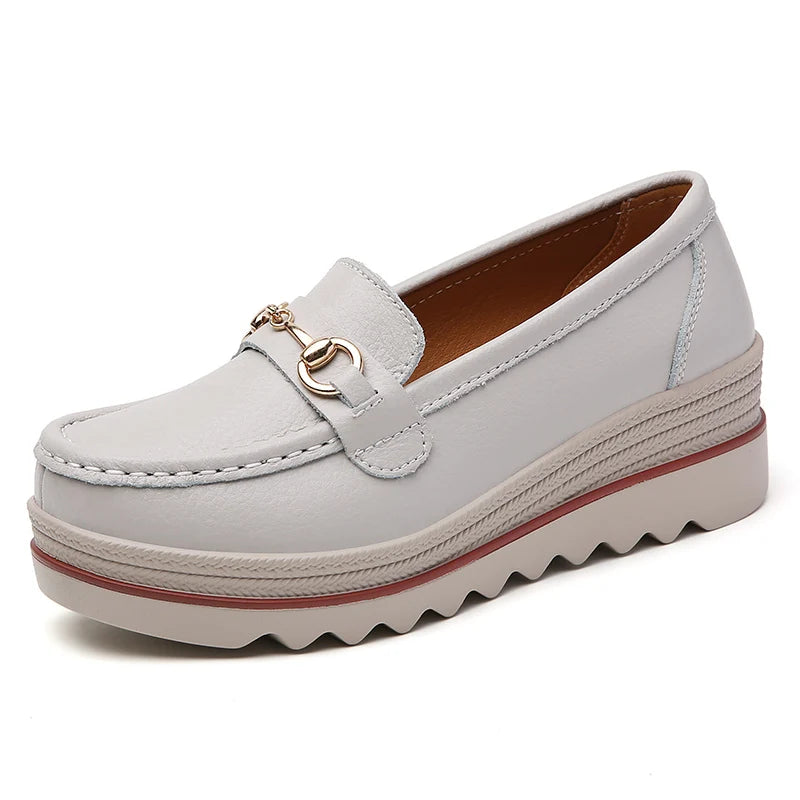 RUBY | WOMEN'S SUEDE PLATFORM SLIP-ON LOAFERS