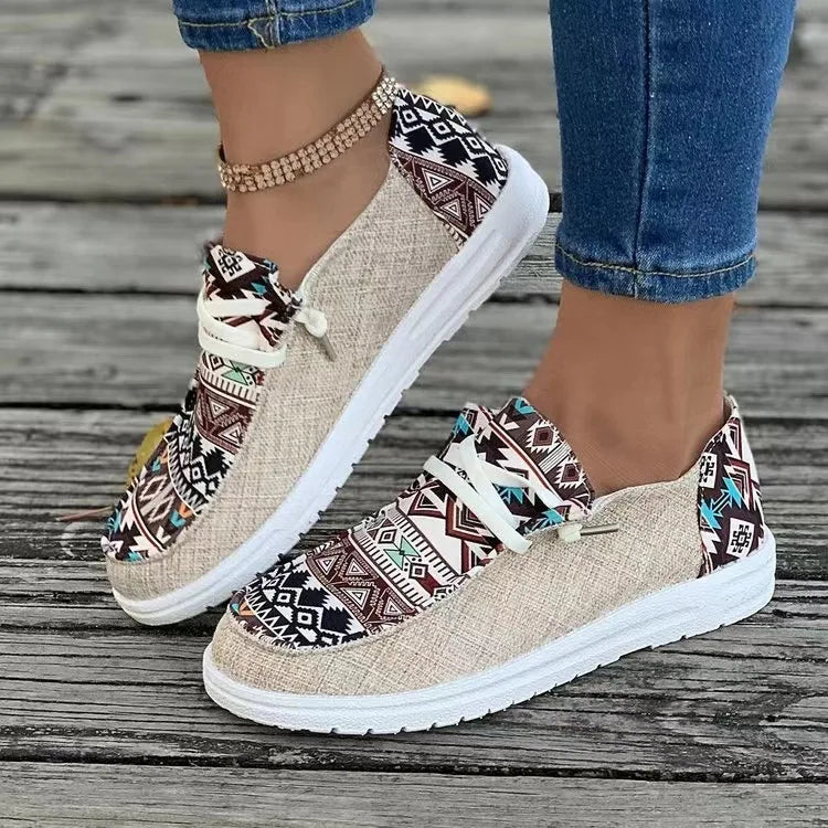 Ava | Orthopedic Patterned Sneakers