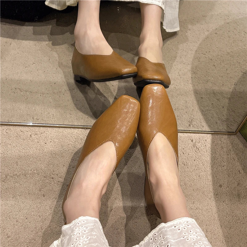 THEA | WOMEN'S GENUINE LEATHER SQUARE-TOE MARY JANE SHOES