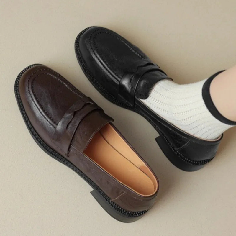 Isabella | Retro British Style Loafers