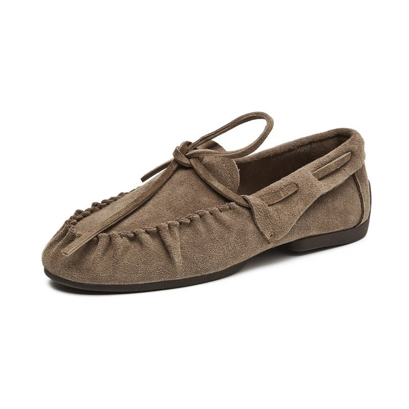 NANCY | WOMEN'S VINTAGE GENUINE LEATHER SLIP-ON LOAFERS