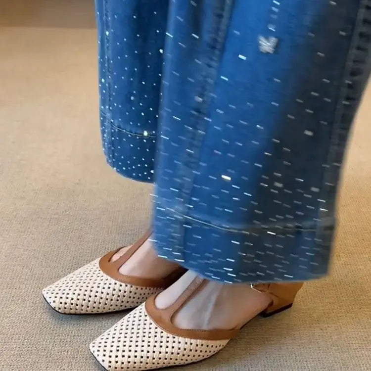 MARINA | ELEGANT MID-HEEL SLINGBACK SHOES