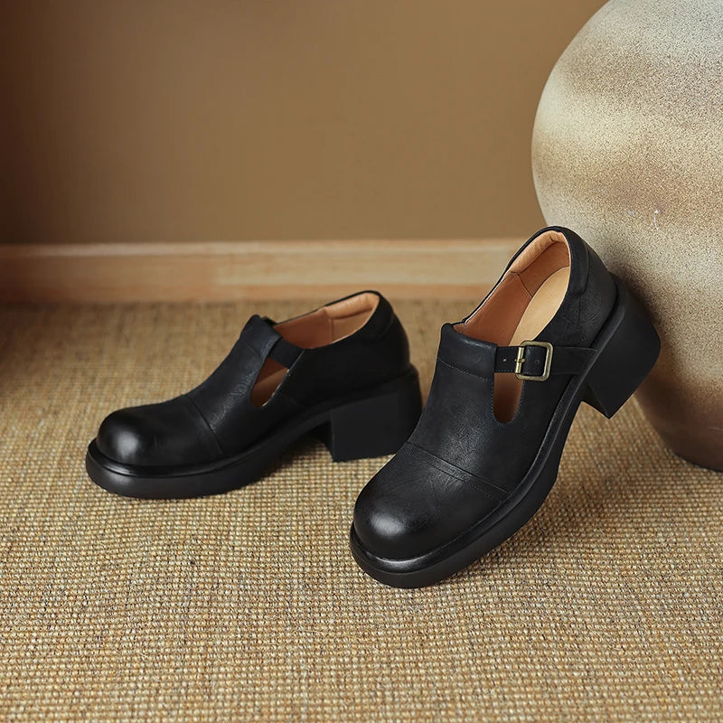 Amelie | Retro Mary Jane Heels