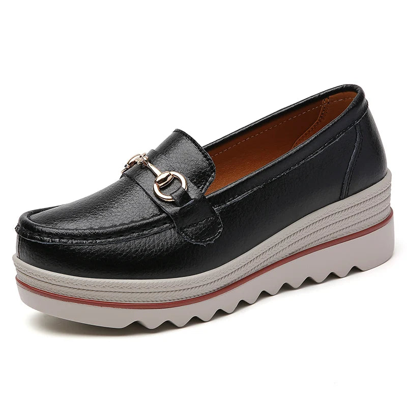 RUBY | WOMEN'S SUEDE PLATFORM SLIP-ON LOAFERS