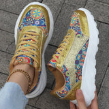 ELOISE | GLITTER PLATFORM CASUAL TRAINERS