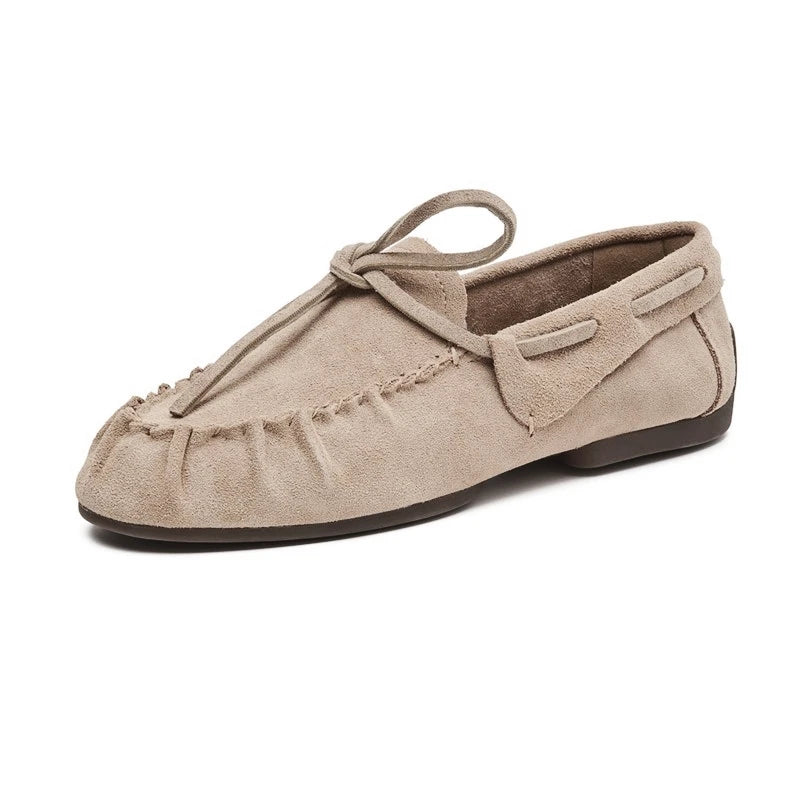 NANCY | WOMEN'S VINTAGE GENUINE LEATHER SLIP-ON LOAFERS