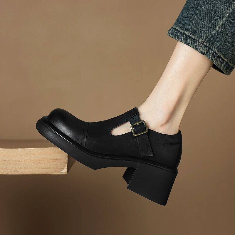 Amelie | Retro Mary Jane Heels