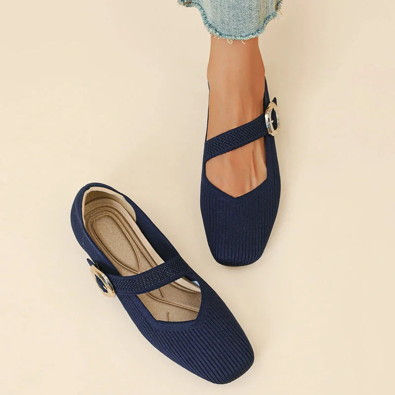 MADDISON | WOMEN'S ORTHOPAEDIC MARY JANE KNIT FLATS