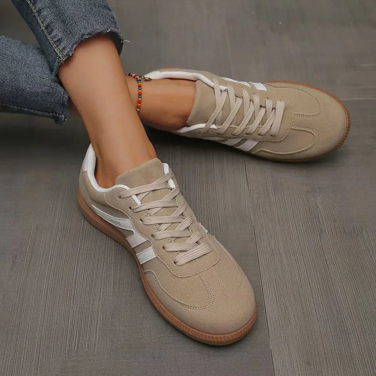 ELSA | ORTHOPEDIC SUEDE TRAINERS  WIDE FIT
