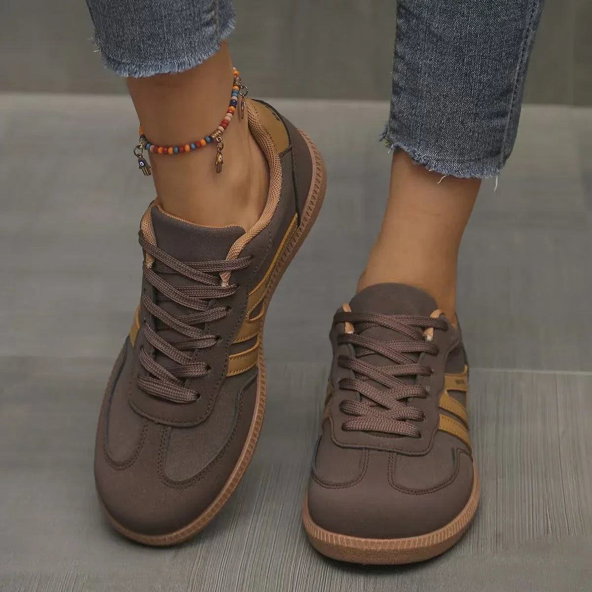 ELSA | ORTHOPEDIC SUEDE TRAINERS  WIDE FIT